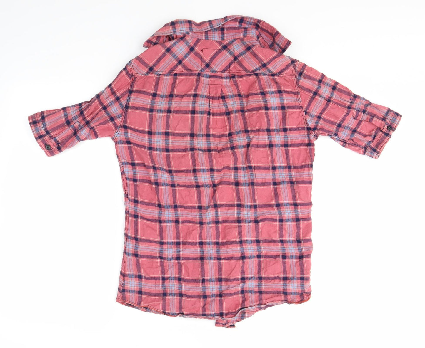 NEXT Mens Pink Check   Button-Up Size S