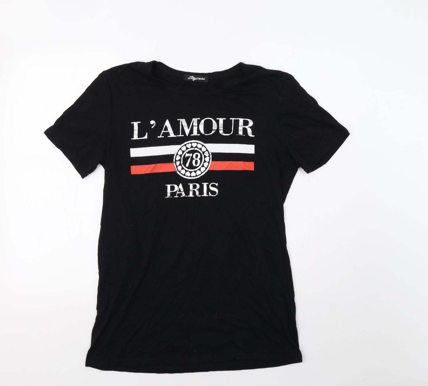 Stylewise Womens Black   Basic Polo Size M  - Paris