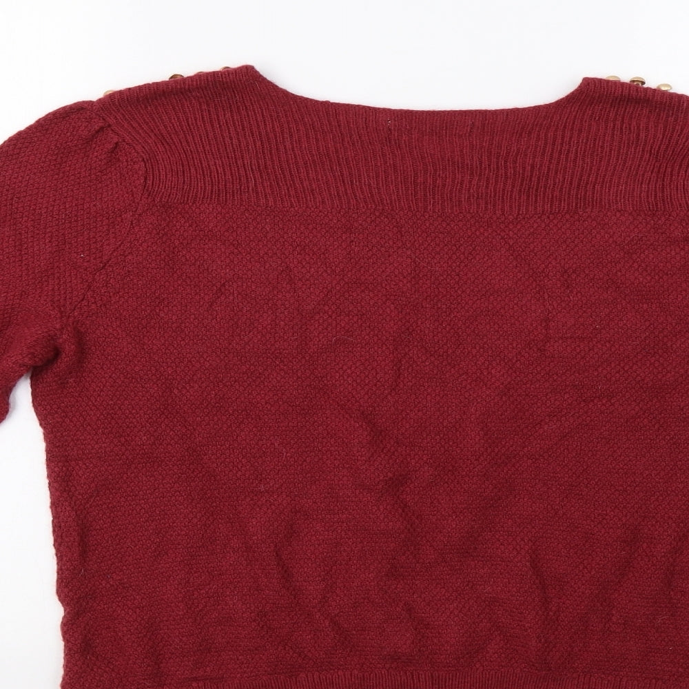 La Redoute Womens Red   Pullover Jumper Size 14
