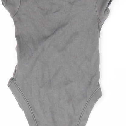 Preloved George Boys Grey   Romper One-Piece Size 9-12 Months - Label