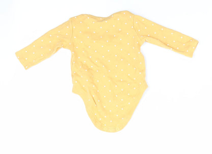 F&F Girls Yellow   Romper One-Piece Size 0-3 Months  - Heart Print