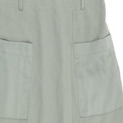 New Look Womens Green   A-Line Skirt Size 12  - Back Elastication