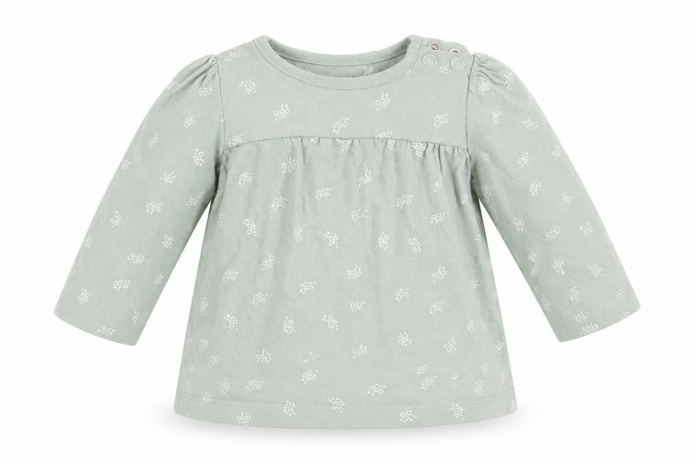 Nutmeg Girls Green Floral  Fit & Flare  Size 0-3 Months