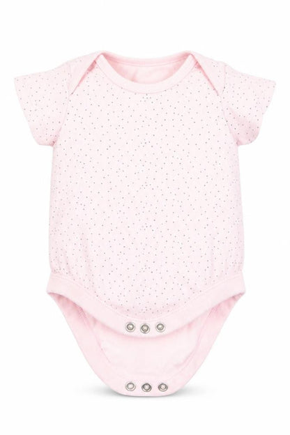 F&F Girls Pink Polka Dot  Romper One-Piece Size 0-3 Months
