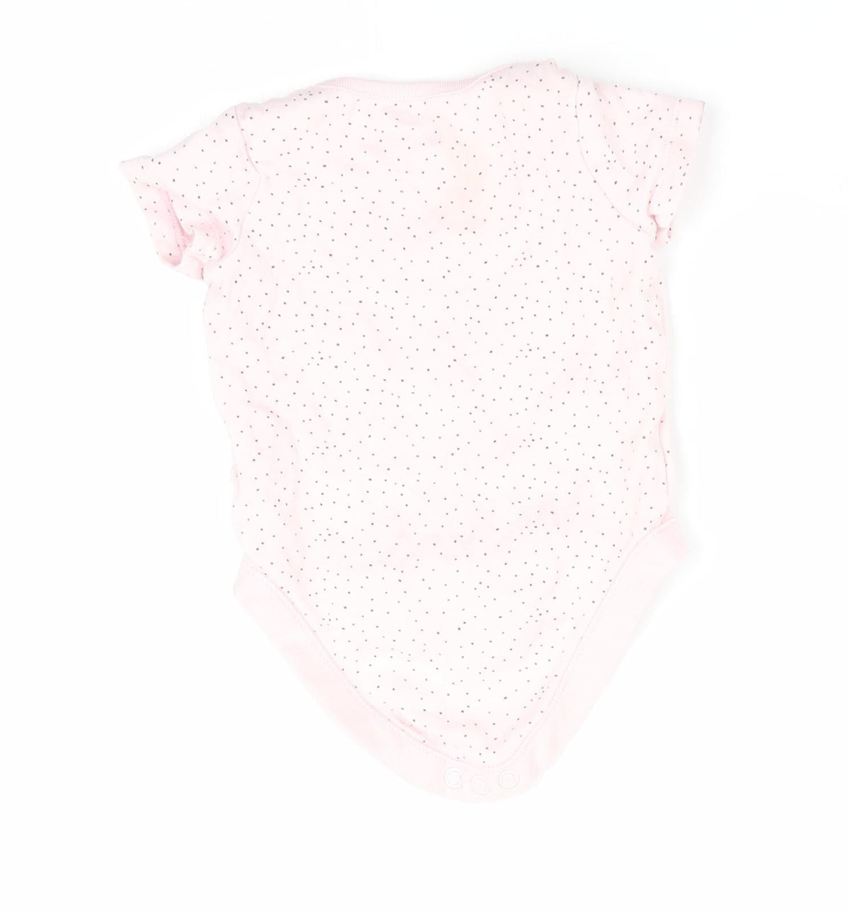 F&F Girls Pink Polka Dot  Romper One-Piece Size 0-3 Months