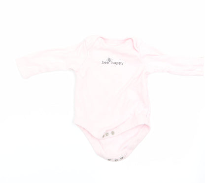 F&F Girls Pink Animal Print  Romper One-Piece Size 0-3 Months  - Bee Happy