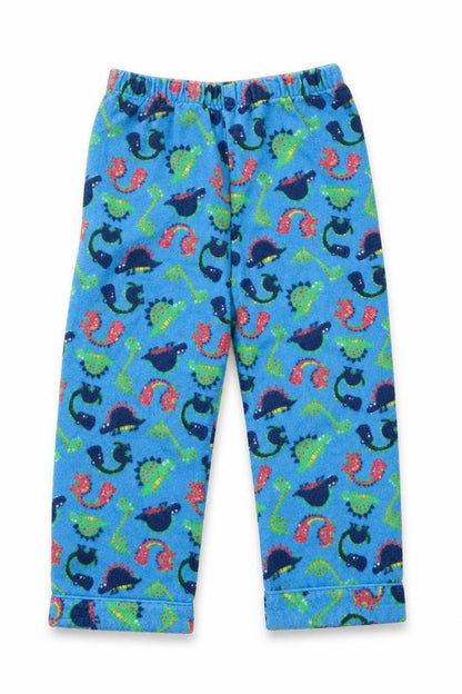 Primark Rebel by Primark Boys Blue Animal Print   Pyjama Pants Size 2-3 Years  - Dinasour Print