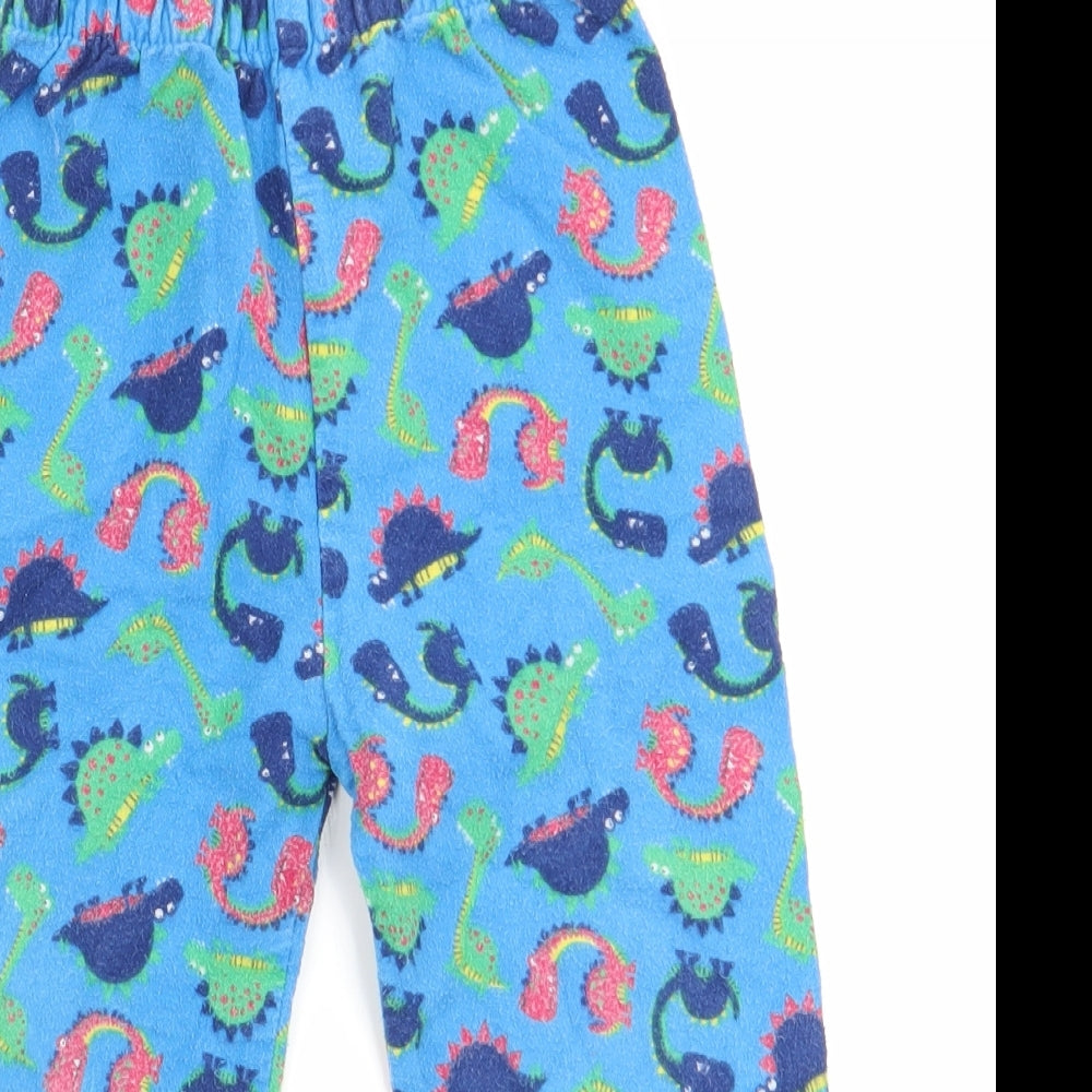Primark Rebel by Primark Boys Blue Animal Print   Pyjama Pants Size 2-3 Years  - Dinasour Print
