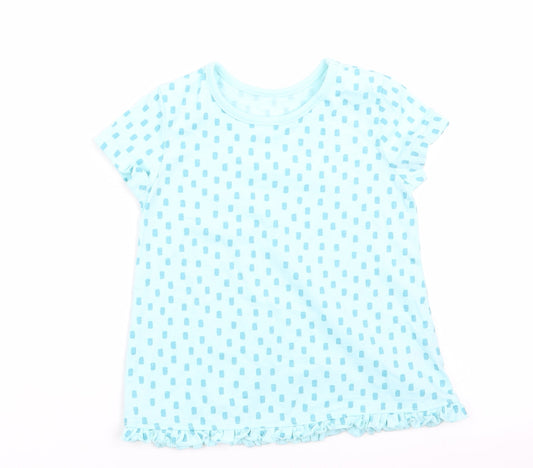 George Girls Blue Geometric  A-Line  Size 9-12 Months