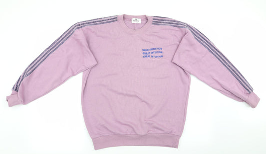 Pull & Bear Womens Pink   Pullover Sweatshirt Size XS  - Great Intuition