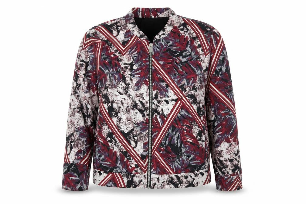 River Island Womens Red Geometric  Jacket  Size 8
