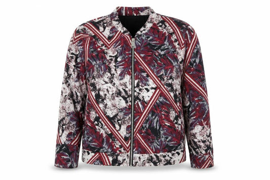 River Island Womens Red Geometric  Jacket  Size 8