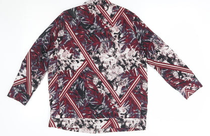 River Island Womens Red Geometric  Jacket  Size 8
