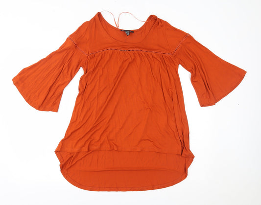 Atmosphere Womens Orange   Basic Blouse Size 8