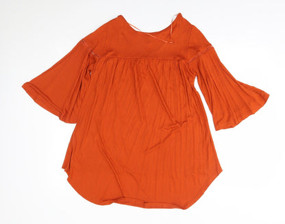 Atmosphere Womens Orange   Basic Blouse Size 8