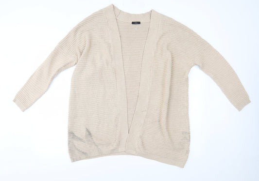 M&Co Womens Beige   Cardigan Jumper Size S