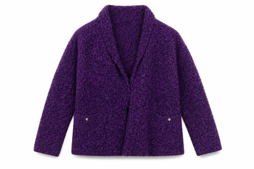 EWM Womens Purple   Cardigan Jumper Size M