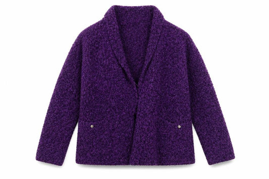 EWM Womens Purple   Cardigan Jumper Size M