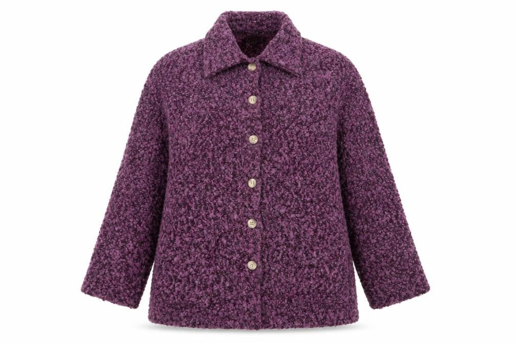 Classics Womens Purple   Cardigan Jumper Size M