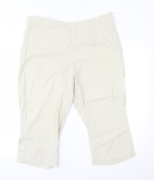 Dorothy Perkins Womens Beige   Trousers  Size 18 L20 in