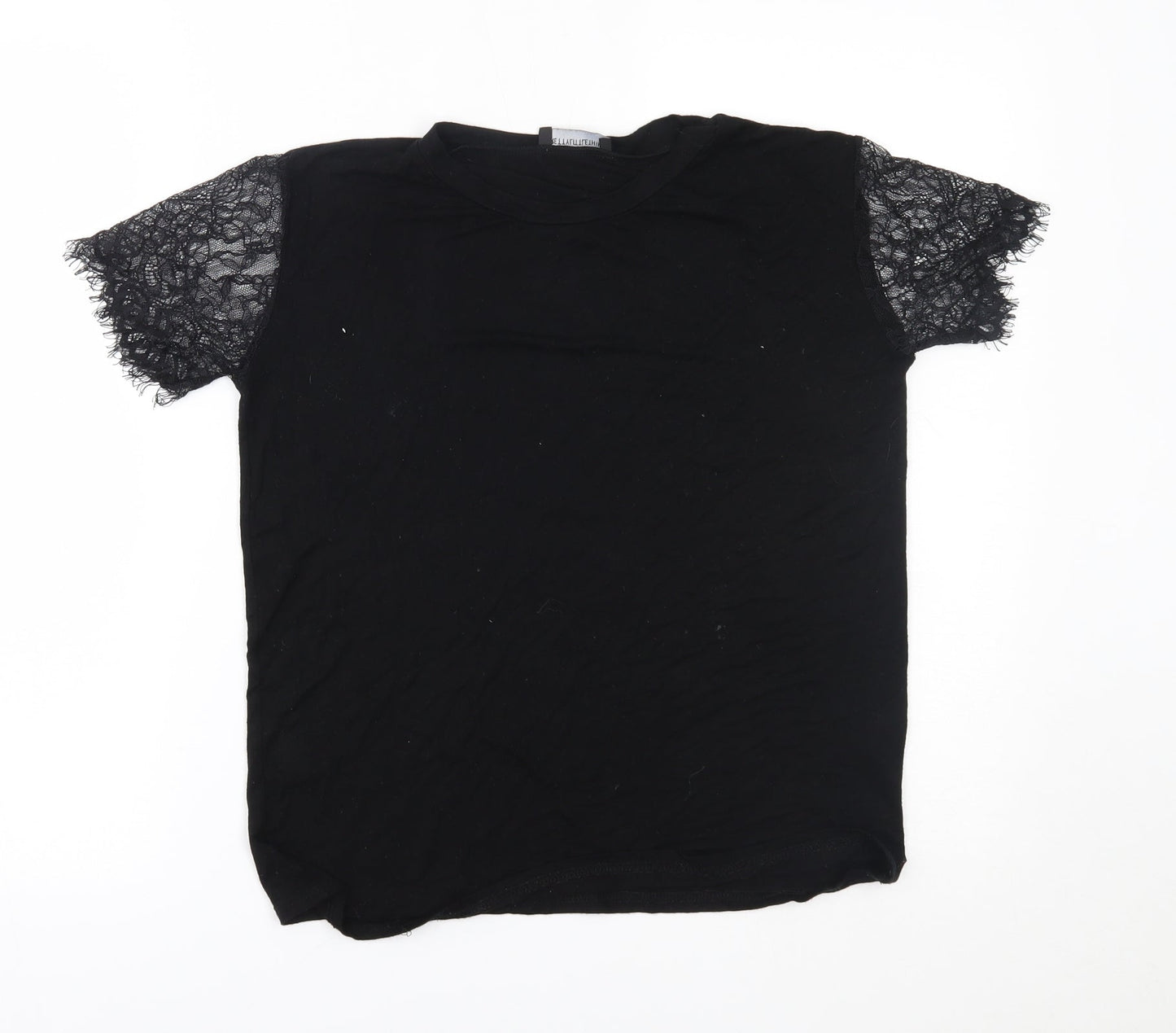 PRETTYLITTLETHING Womens Black   Basic Blouse Size 6