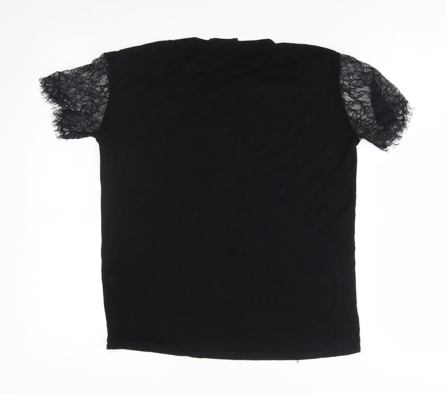 PRETTYLITTLETHING Womens Black   Basic Blouse Size 6