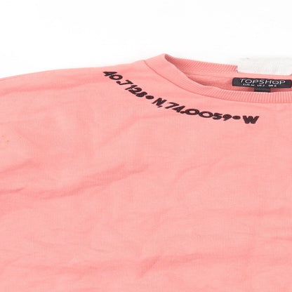 Topshop Womens Pink   Pullover Jumper Size 6