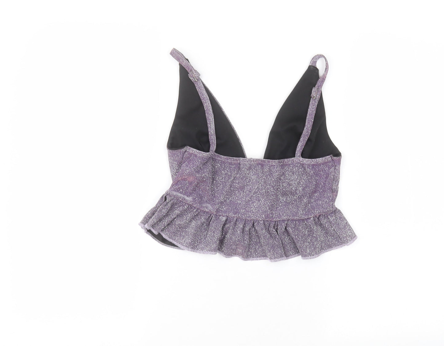In the Style Womens Purple   Basic T-Shirt Size 10