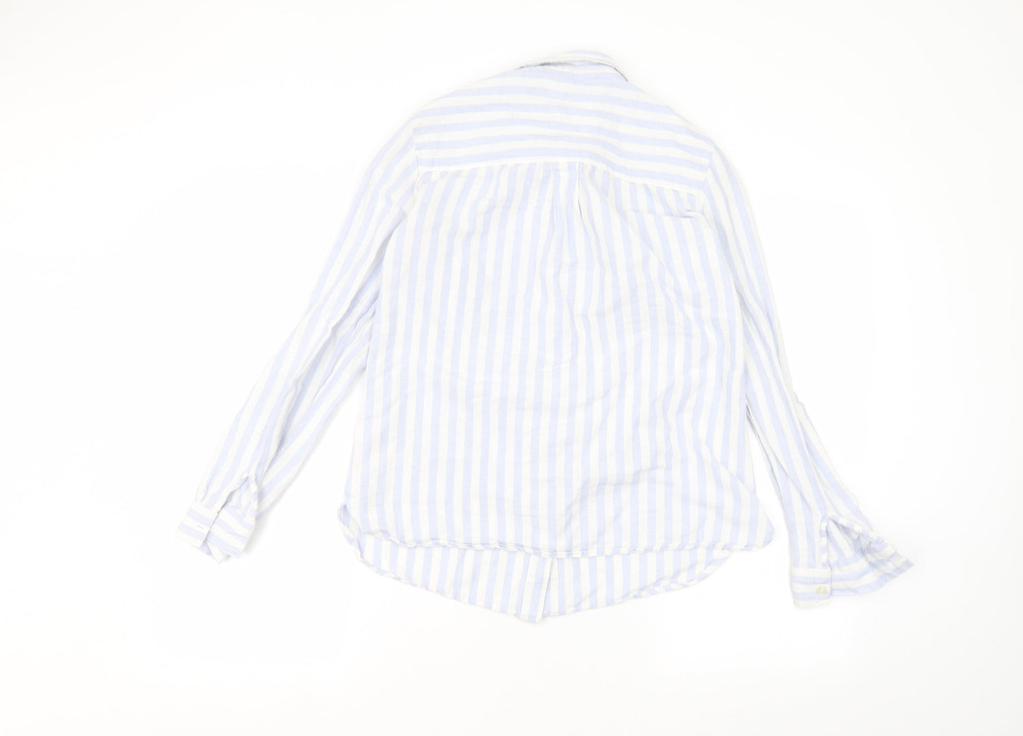 Dorothy Perkins Womens White Striped  Basic Button-Up Size 10