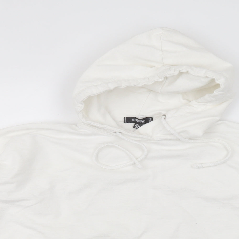 Missguided Womens White   Pullover Hoodie Size 4