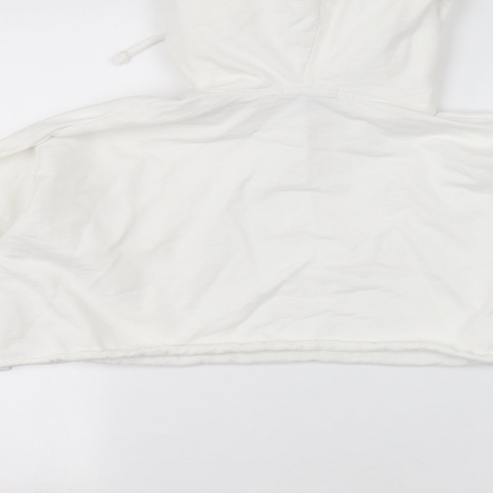 Missguided Womens White   Pullover Hoodie Size 4
