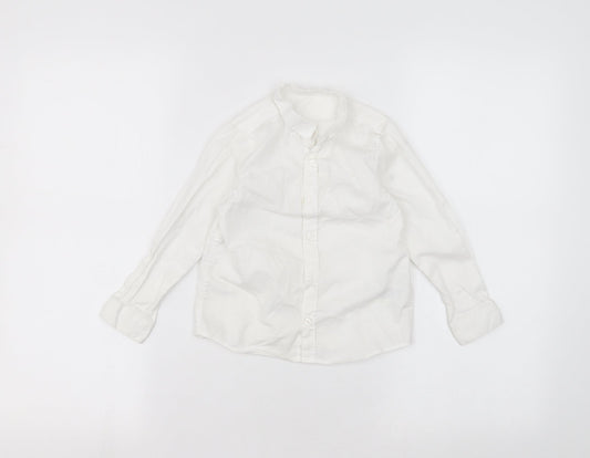 Marks and Spencer Girls White   Basic Button-Up Size 3-4 Years