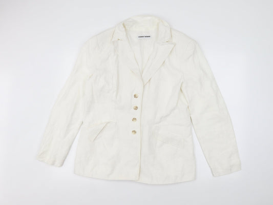 Gerry Weber Womens White   Basic Button-Up Size 14