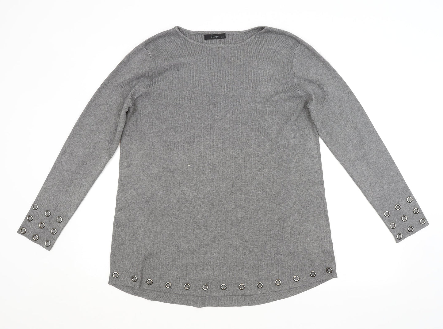 ZUPPE Womens Grey   Pullover Jumper Size M