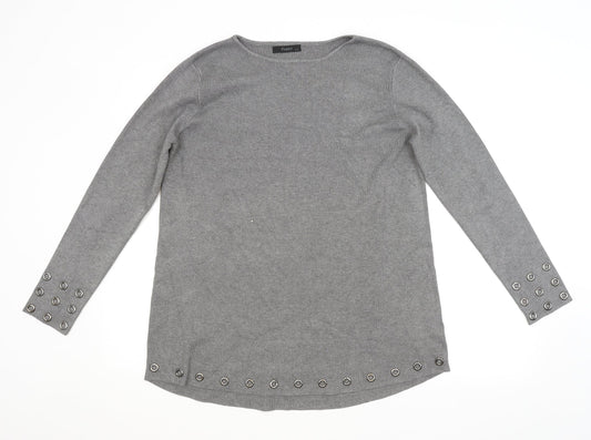 ZUPPE Womens Grey   Pullover Jumper Size M
