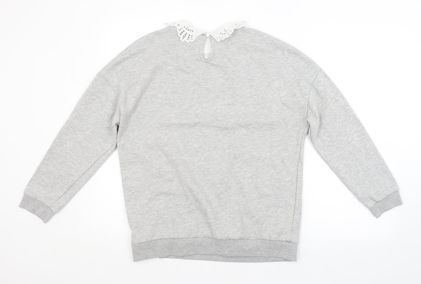 Papaya Womens Grey   Pullover Sweatshirt Size 10