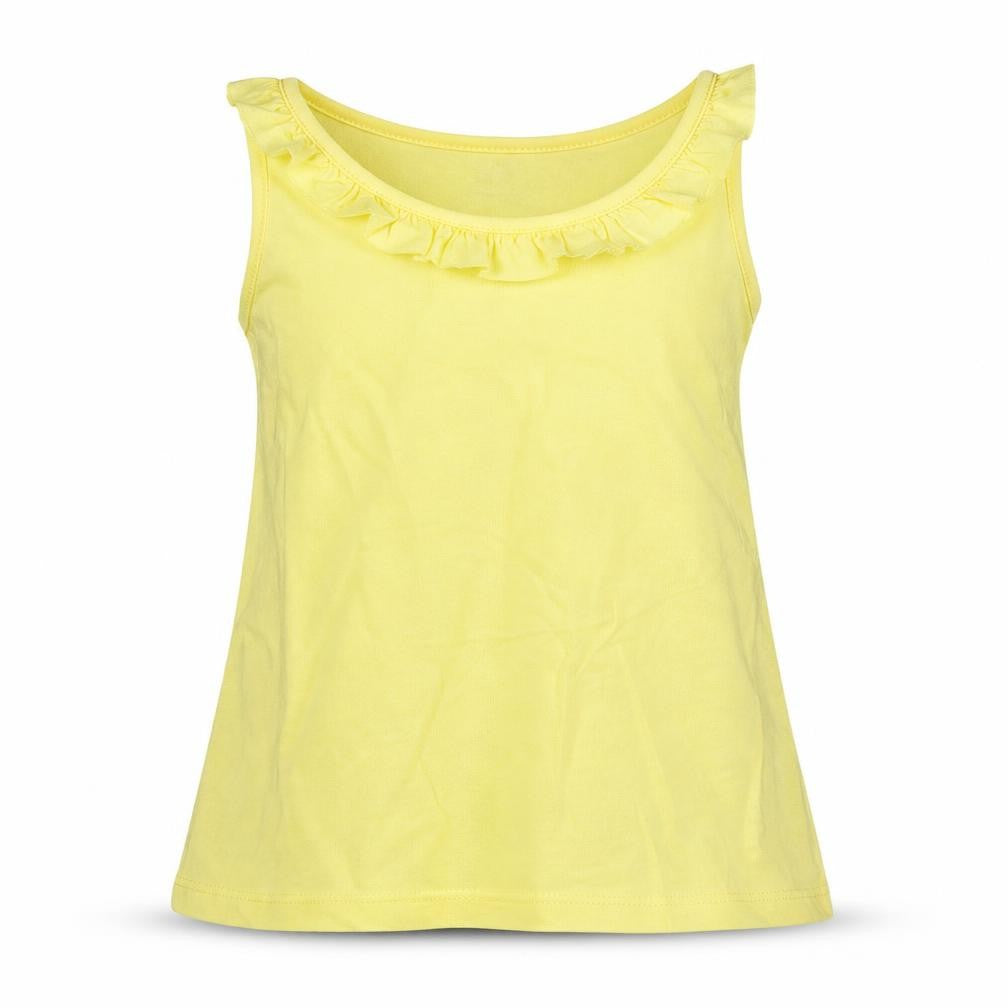 H&M Girls Yellow   Basic Tank Size 7-8 Years