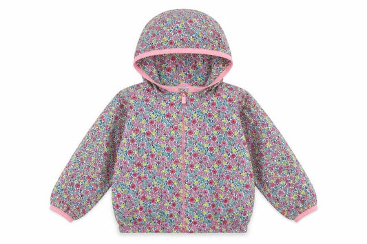 Gap Girls Multicoloured Floral  Rain Coat Coat Size 2 Years