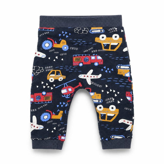 F&F Baby Blue Geometric   Trousers Size 6-9 Months