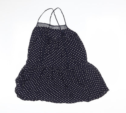 Next Womens Blue Polka Dot  Basic T-Shirt Size 12