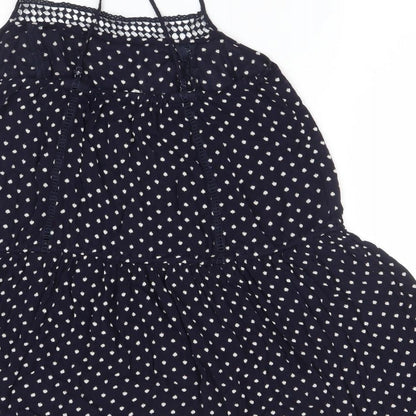 Next Womens Blue Polka Dot  Basic T-Shirt Size 12