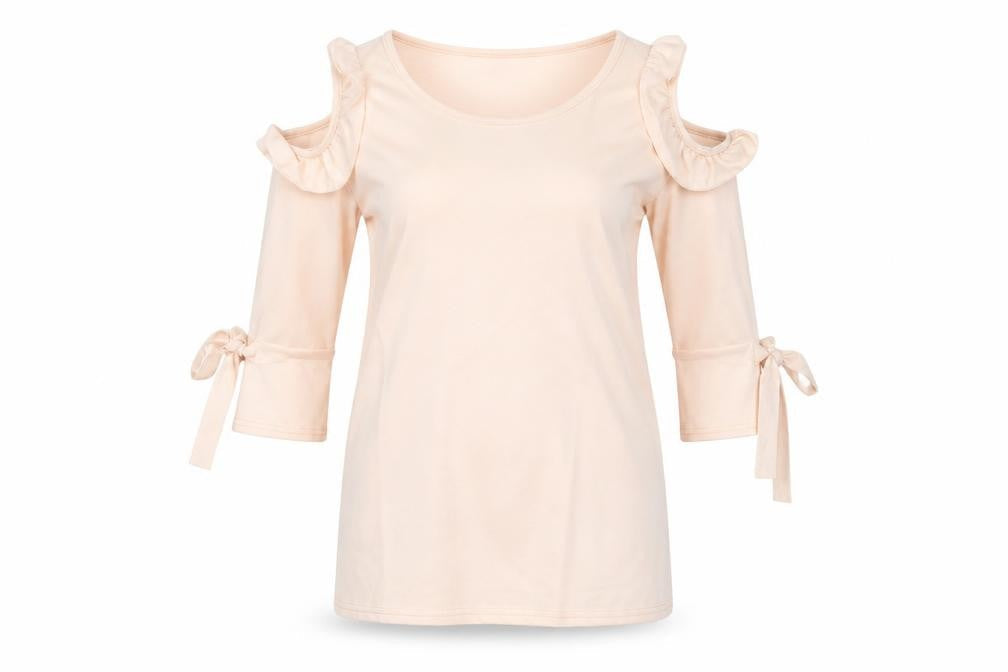 Prague Womens Pink   Basic T-Shirt Size 10