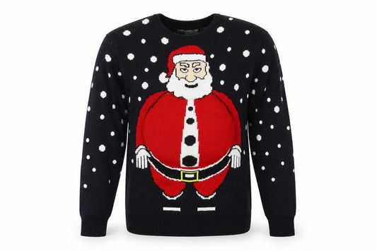 Cedar Wood State Mens Black Polka Dot  Pullover Sweatshirt Size L  - CHRISTMAS