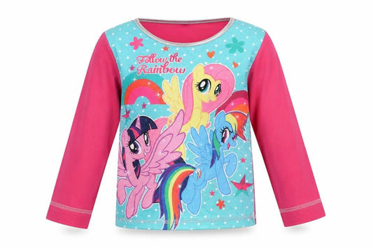 My Little Pony Girls Pink   Basic T-Shirt Size 18-24 Months  - FOLLOW THE RAINBOW
