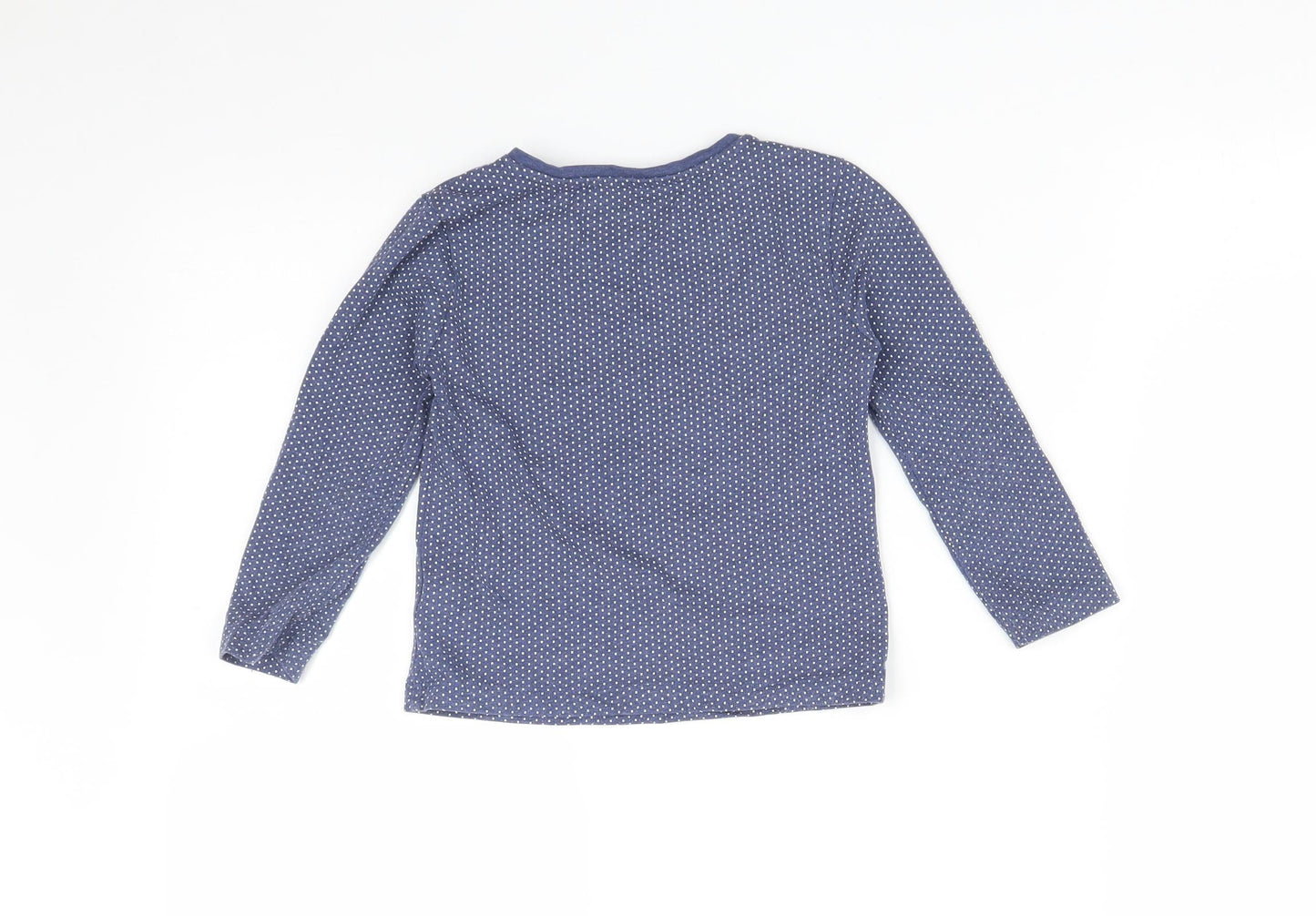Very Girls Blue Polka Dot  Basic T-Shirt Size 2-3 Years