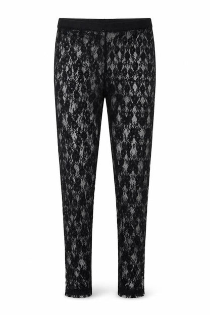 Smiffy's Womens Black  Lace Trousers  Size S L26 in