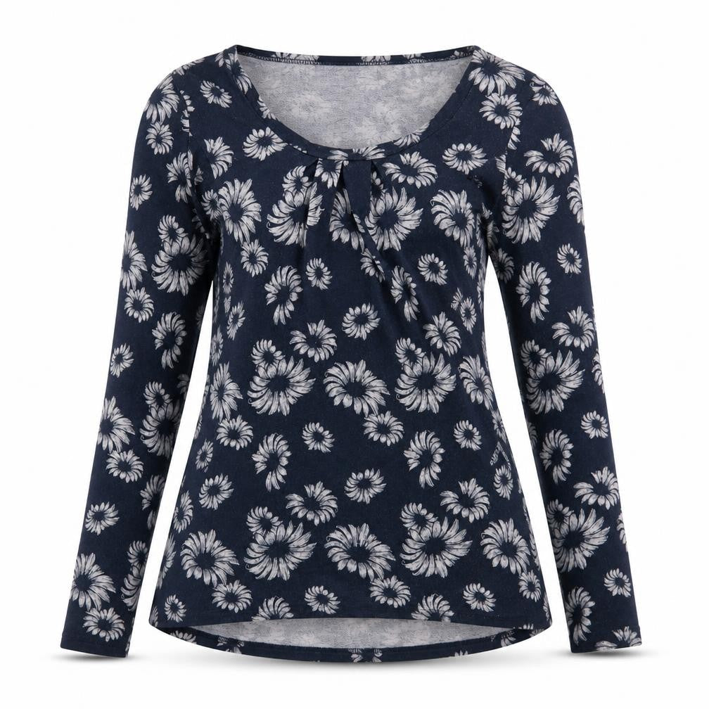 Originals Womens Black Floral  Basic T-Shirt Size 12
