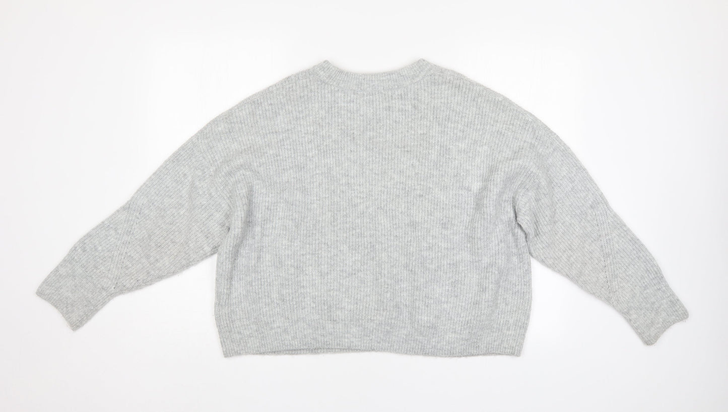 Topshop Womens Grey   Pullover Jumper Size L