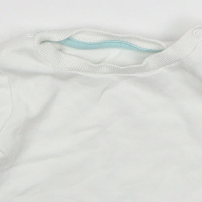 Morrisons Baby White   Basic T-Shirt Size 0-3 Months