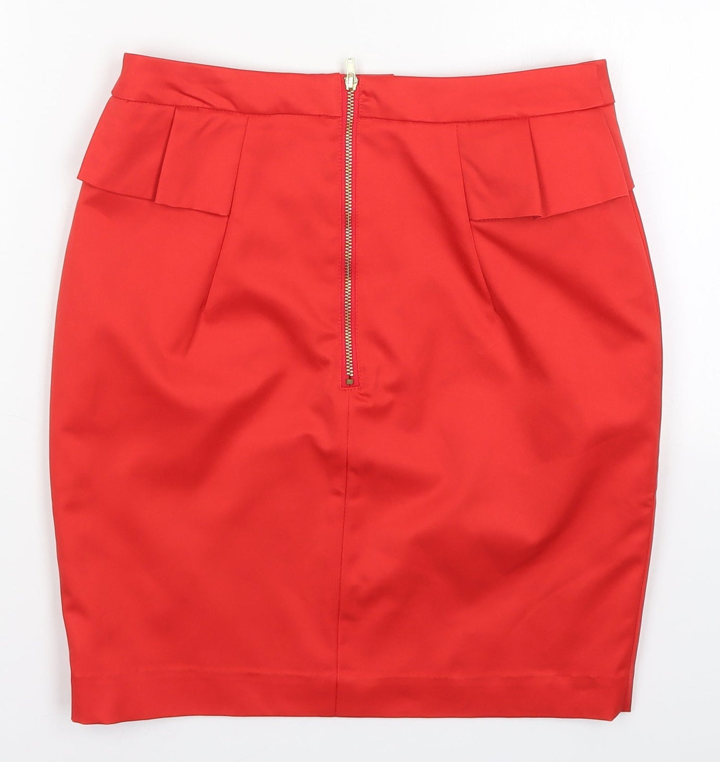 H&M Womens Red   Mini Skirt Size 8